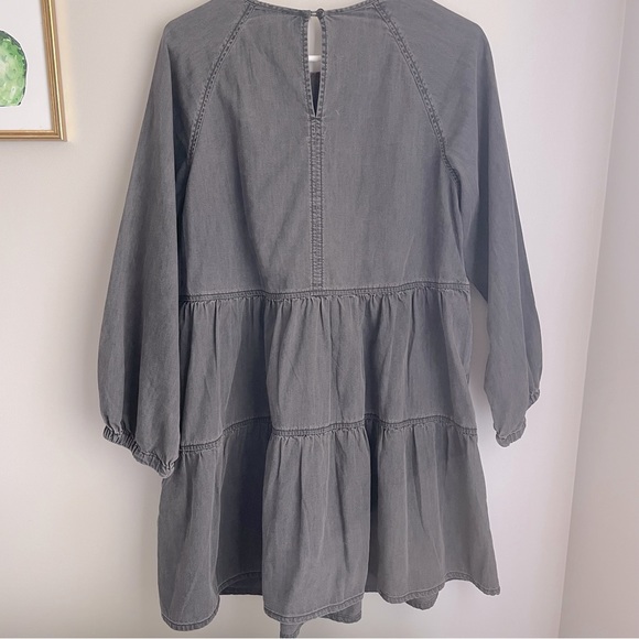 Madewell Denim Raglan-Sleeve Mini Dress in Lunar Wash - Picture 13 of 16